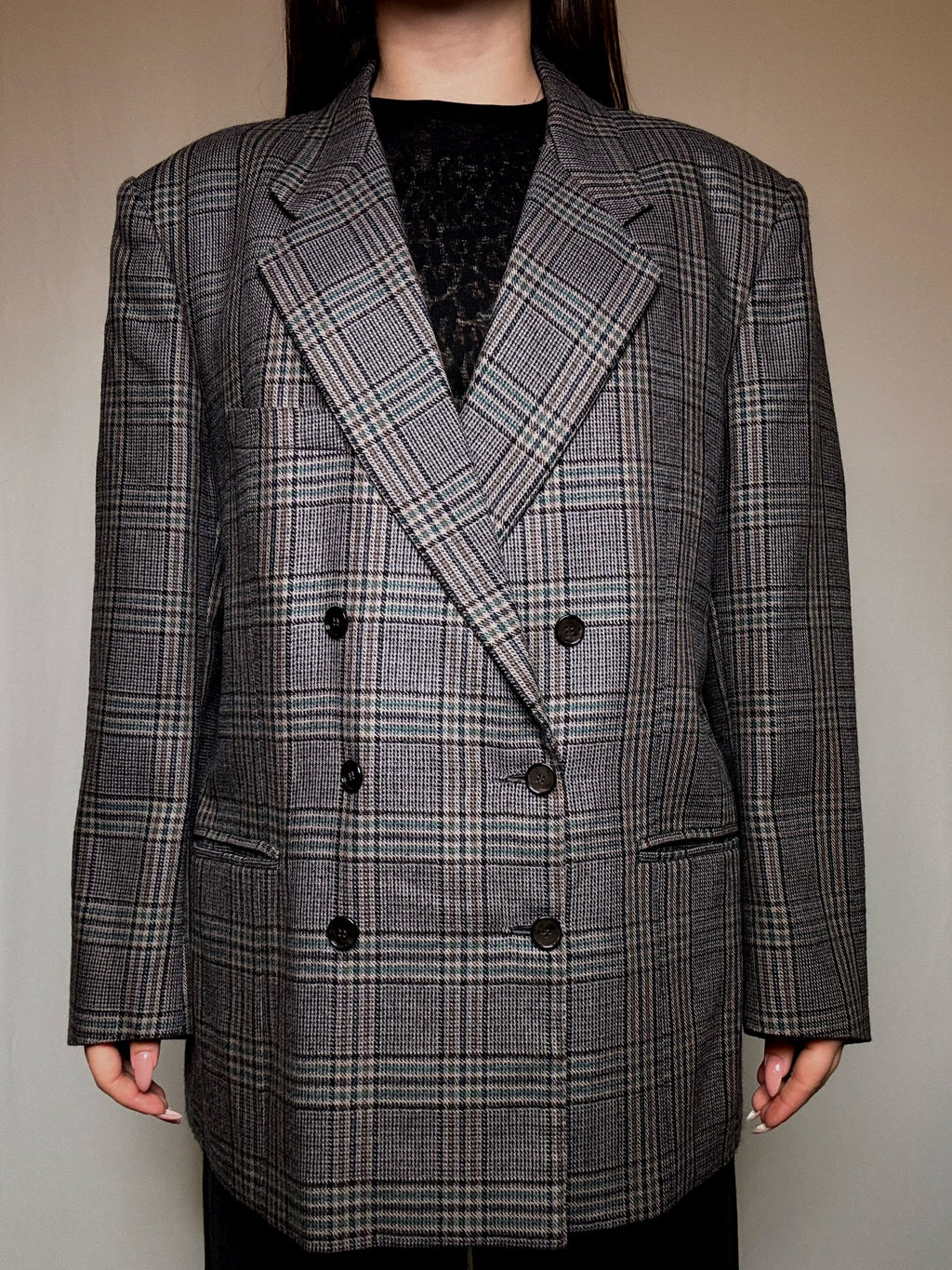 Blazer oversized gris XL vintage