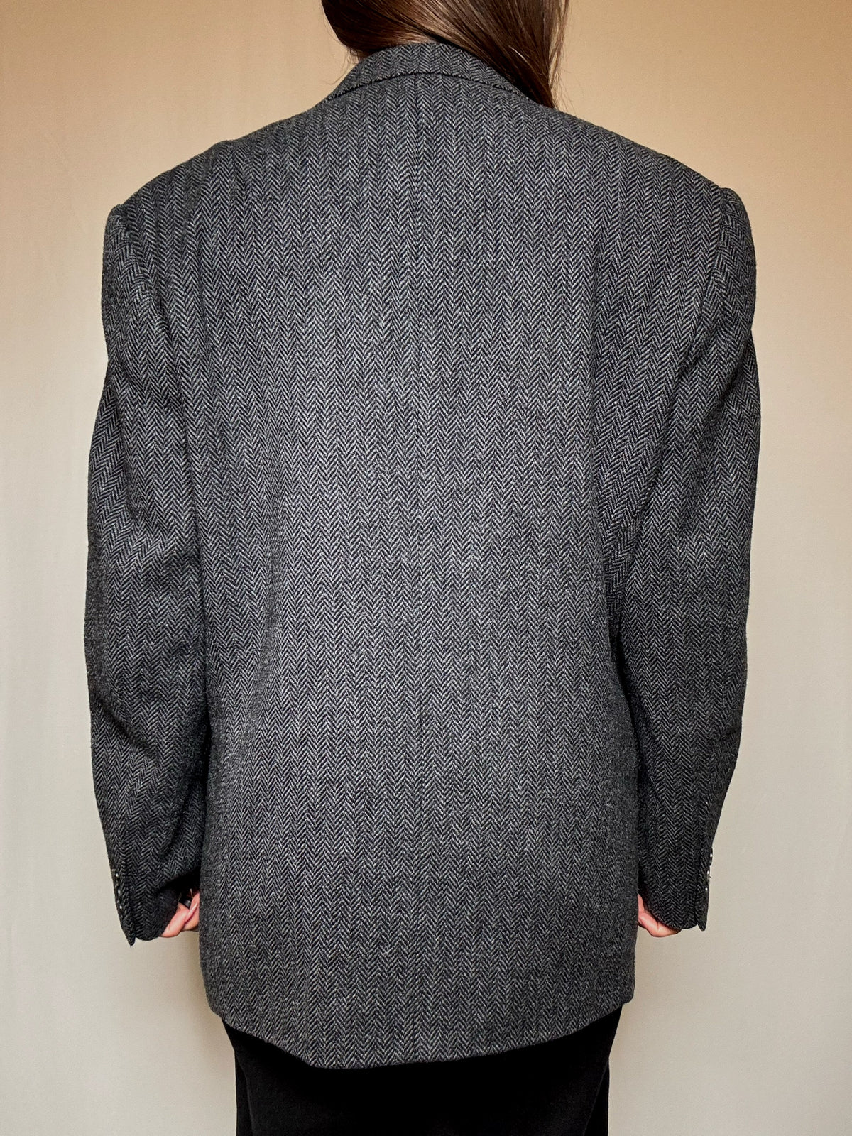 Blazer oversized gris L vintage