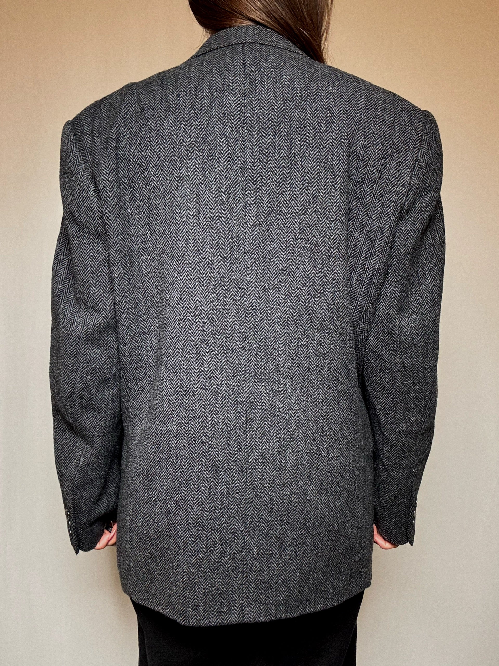 Blazer oversized gris L vintage