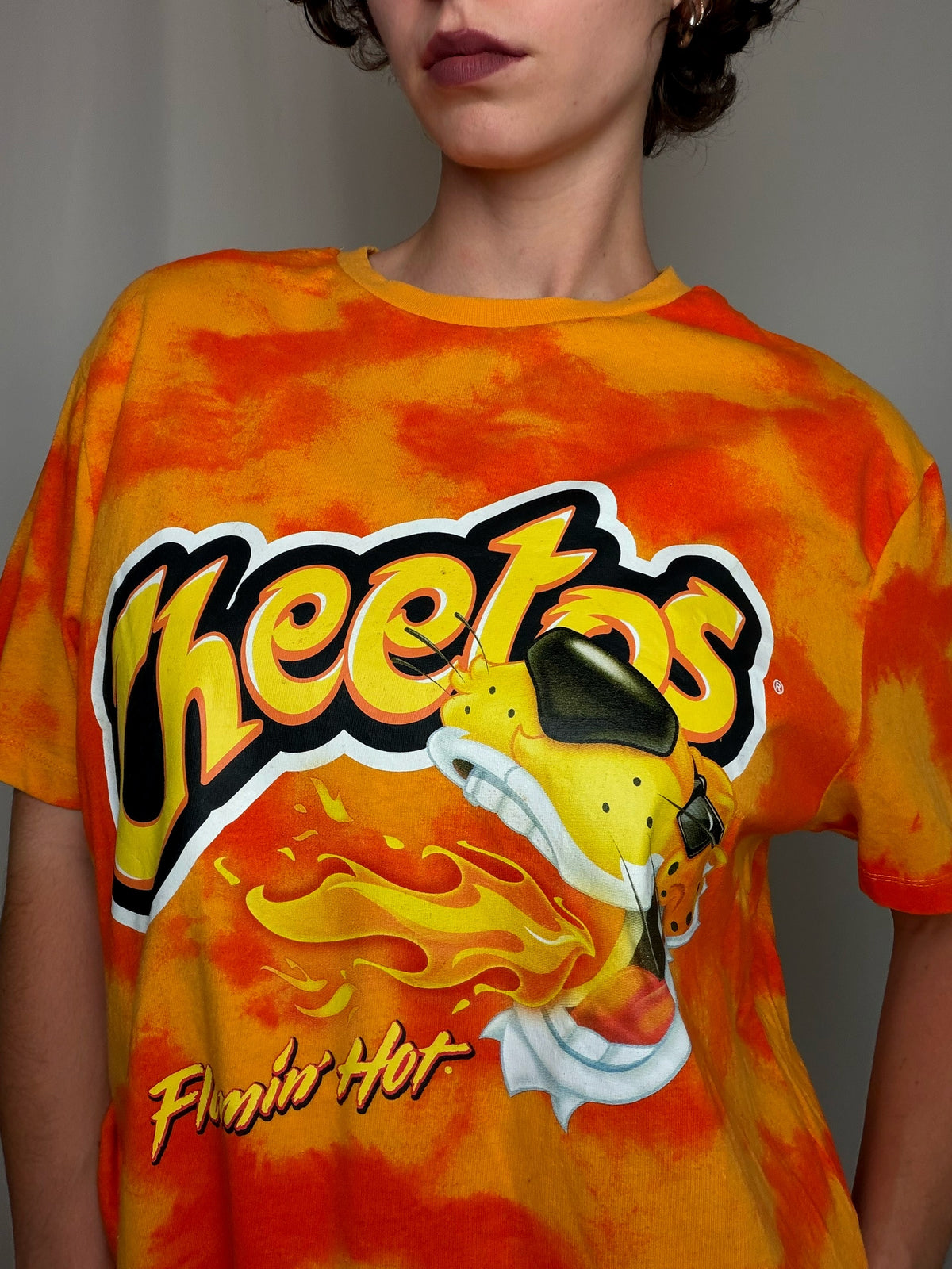 Tshirt orange Cheetos XL vintage