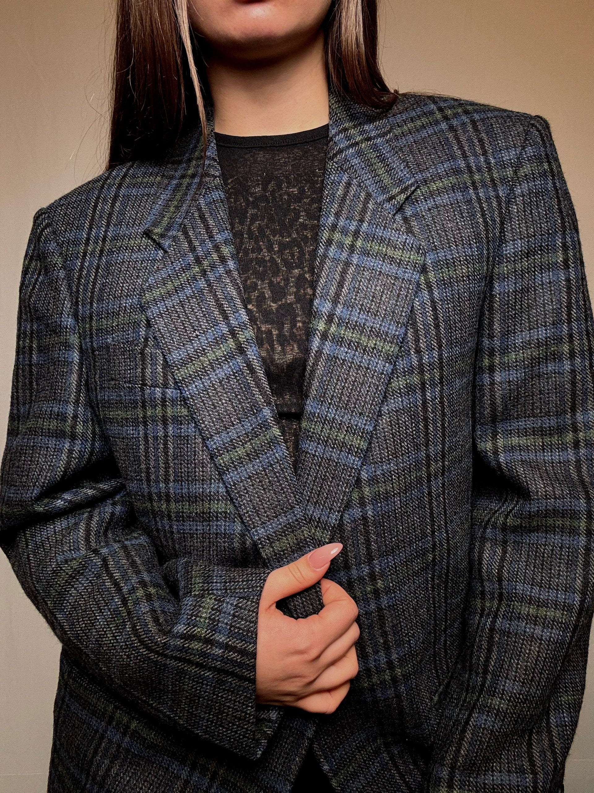 Blazer à motifs M/L vintage