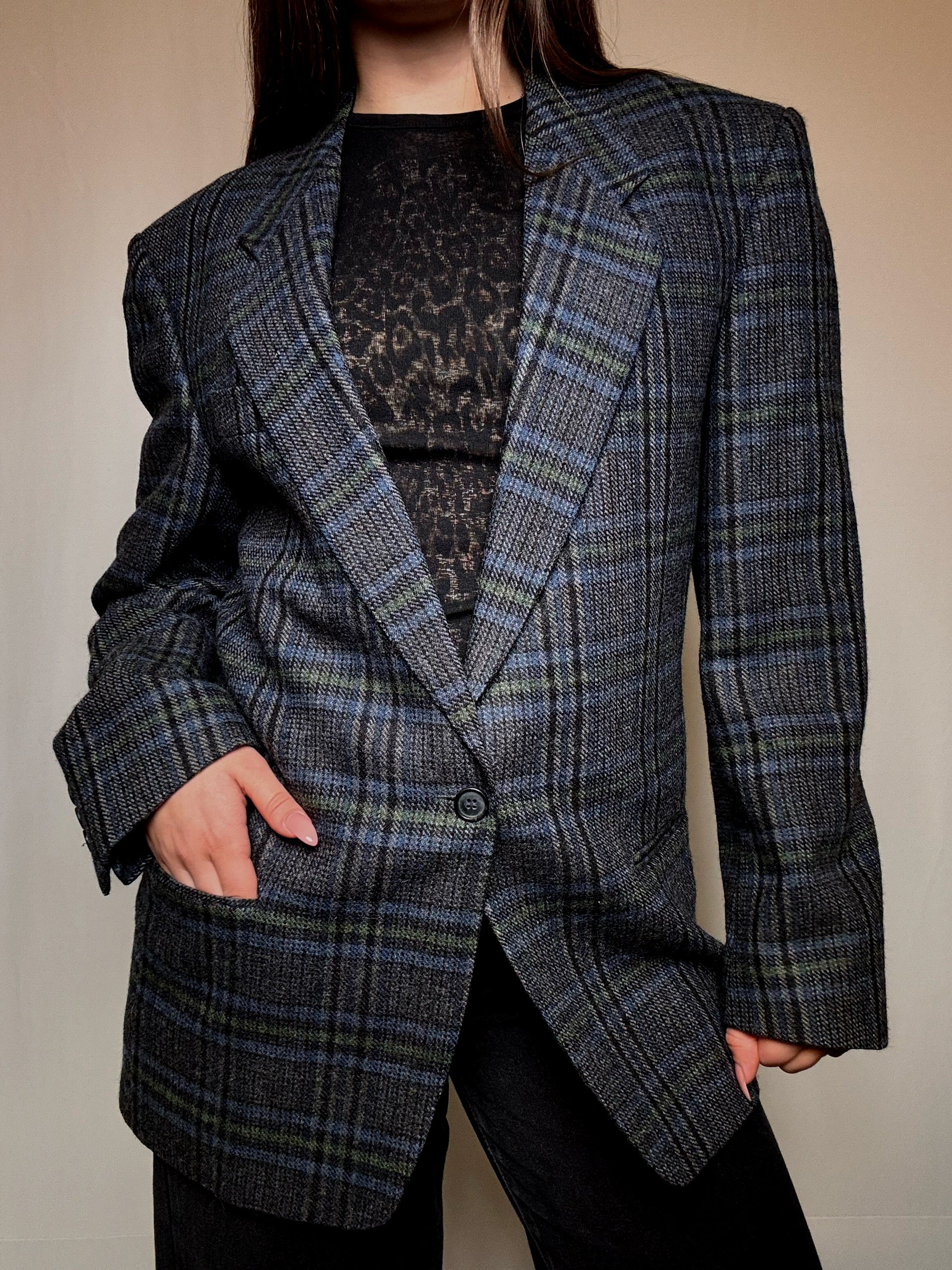 Blazer à motifs M/L vintage