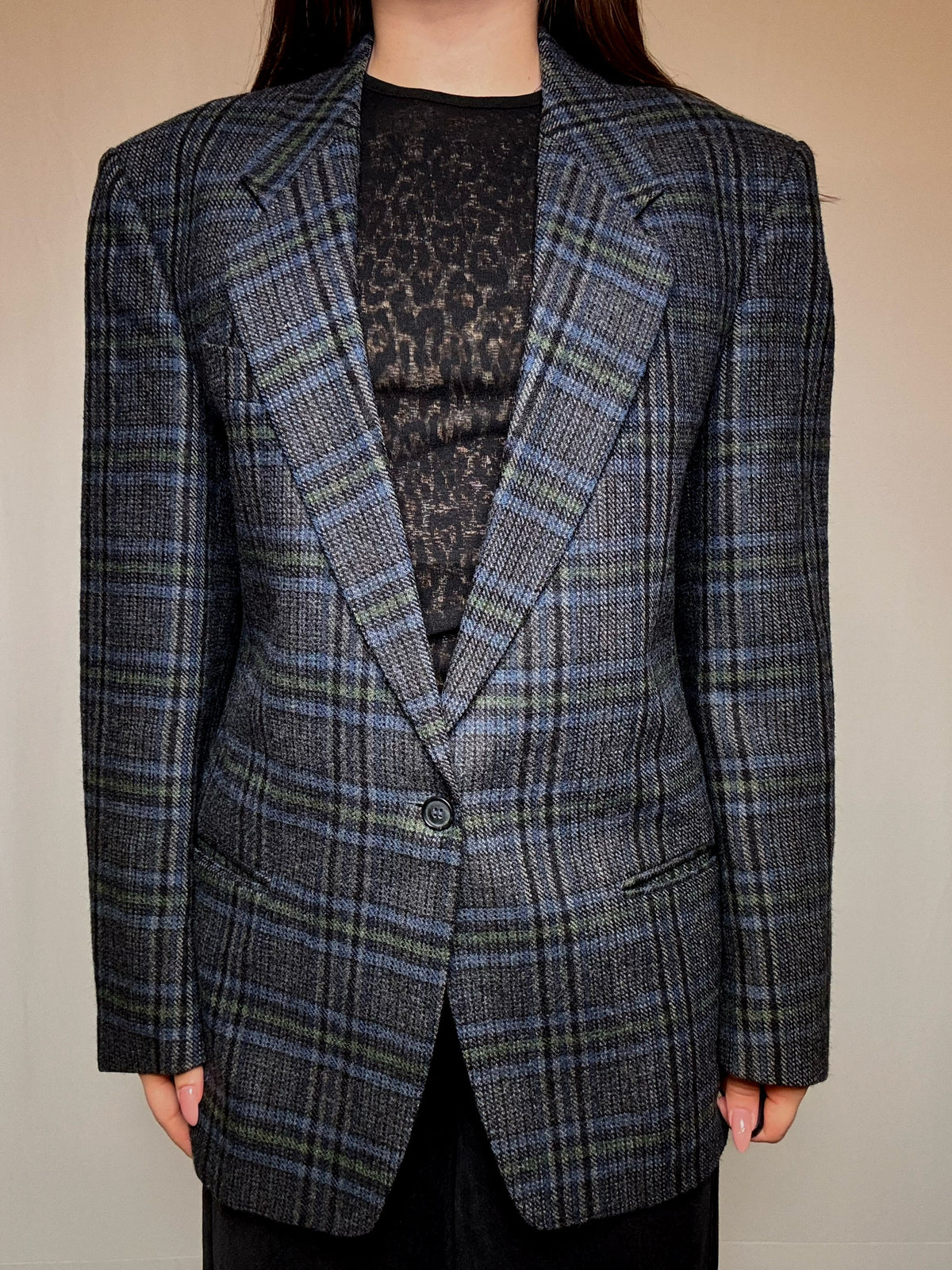 Blazer à motifs M/L vintage
