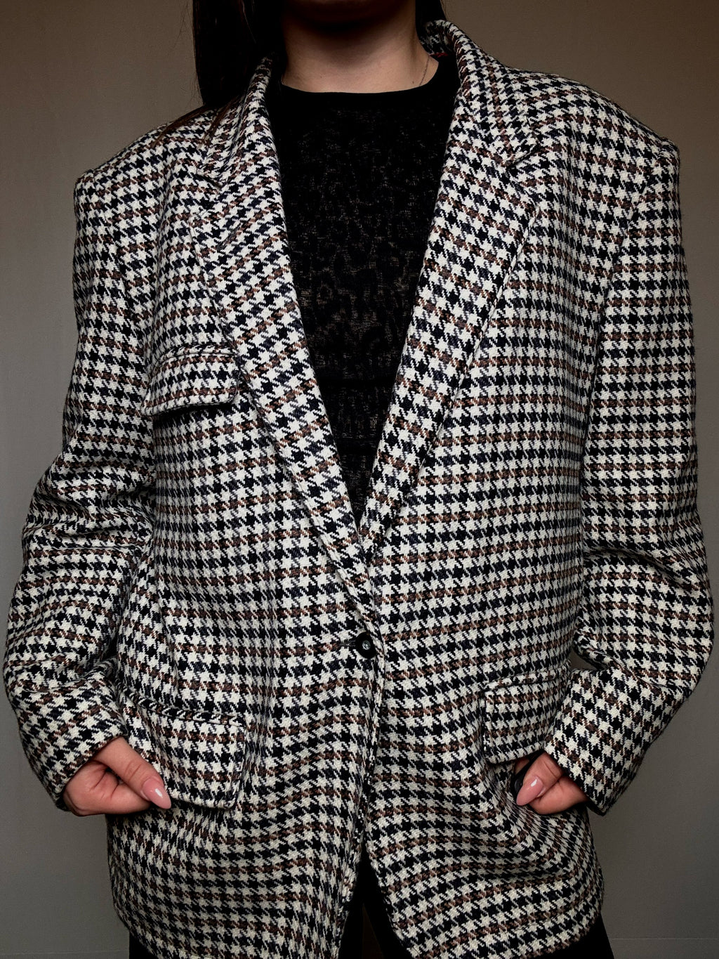 Vintage patterned M blazer