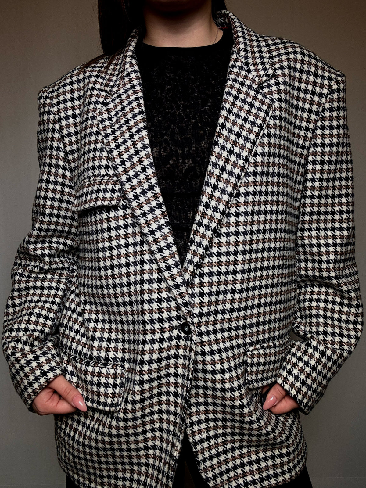Vintage patterned M blazer