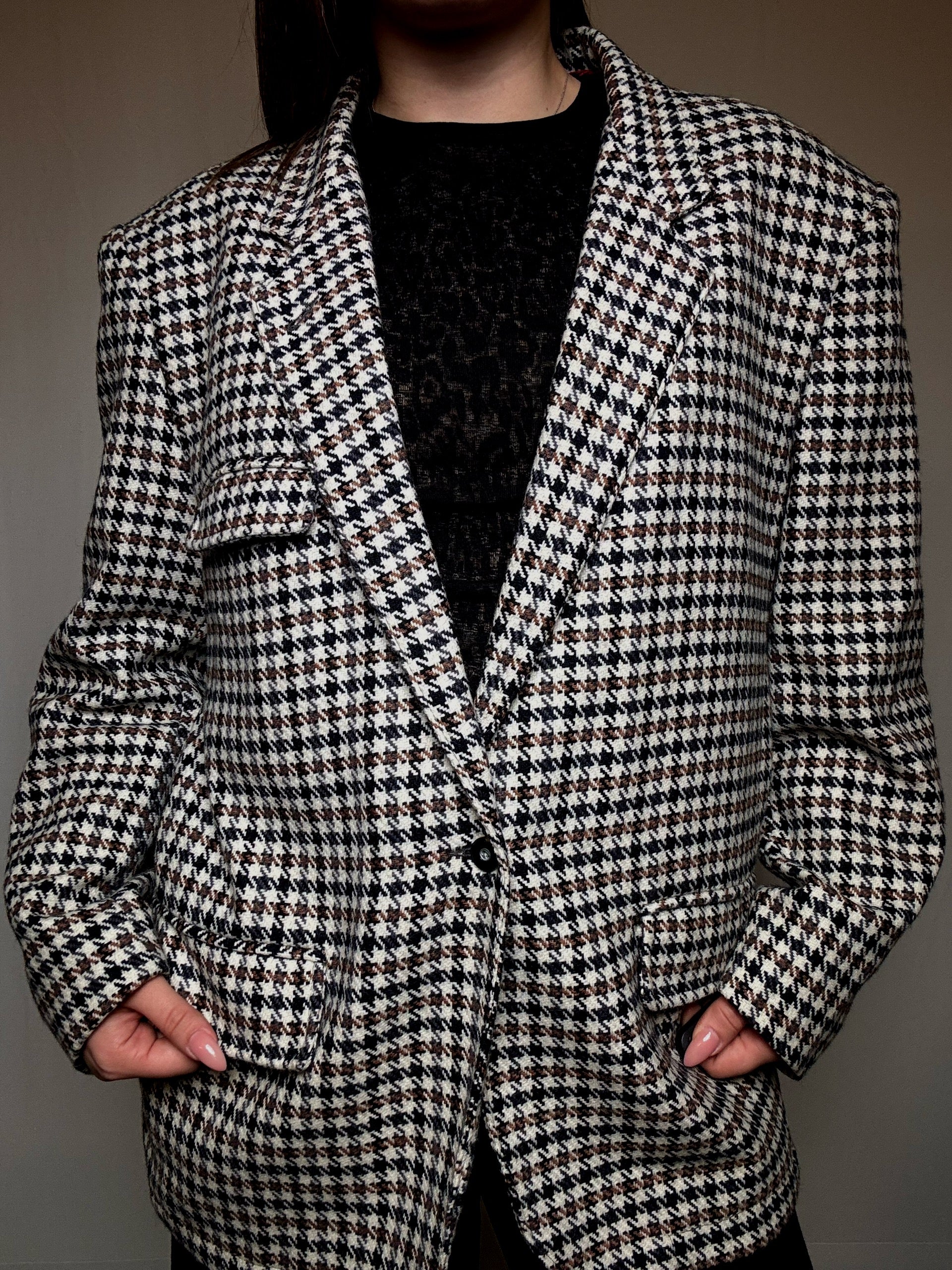 Vintage patterned M blazer
