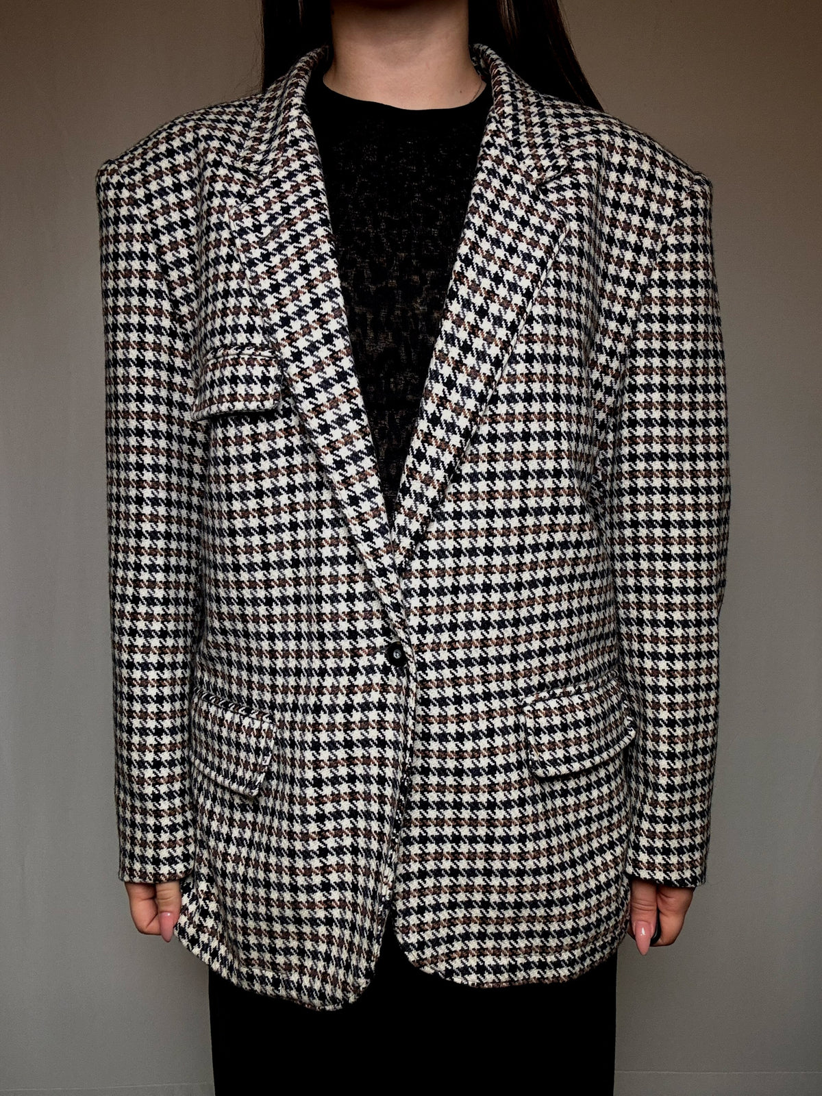 Vintage patterned M blazer