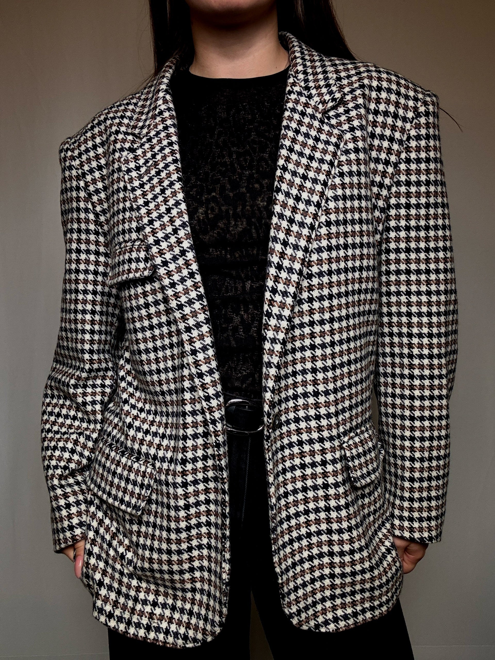 Vintage patterned M blazer