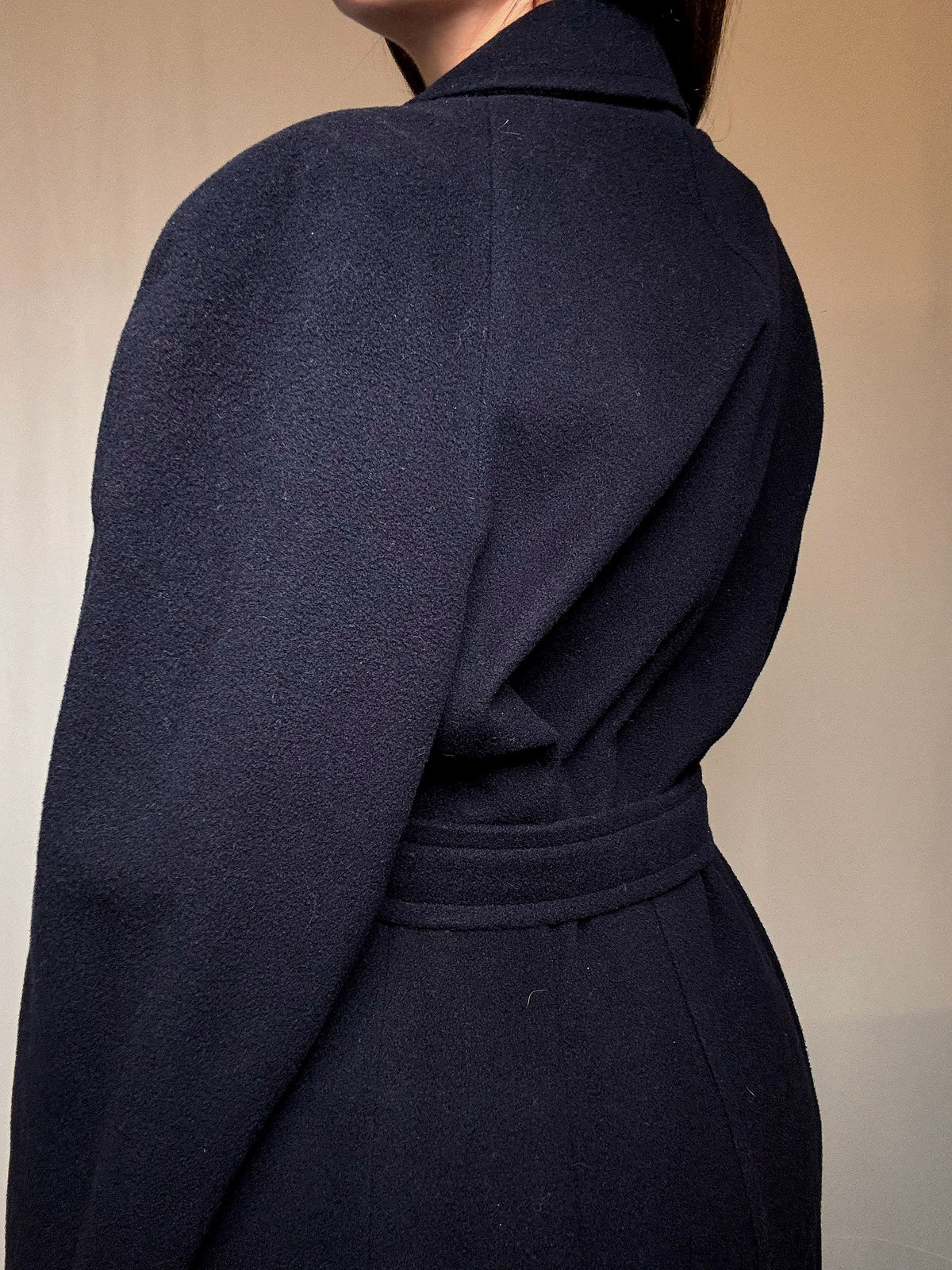 Manteau en laine marine L vintage