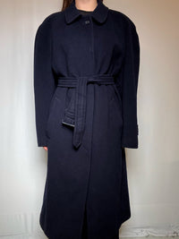Manteau en laine marine L vintage