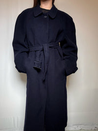 Manteau en laine marine L vintage