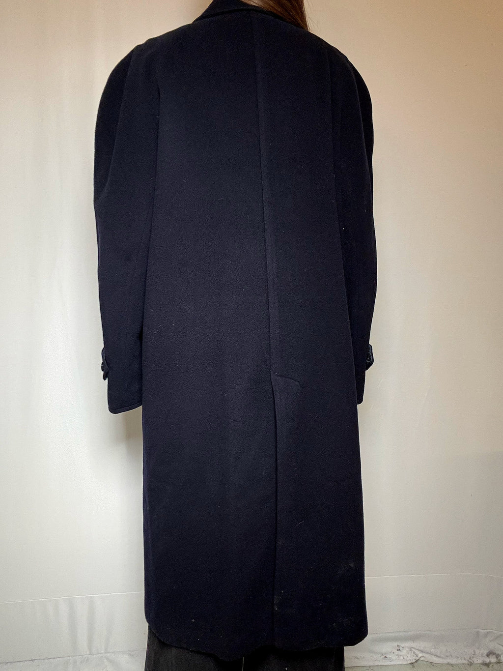 Manteau en laine marine L vintage