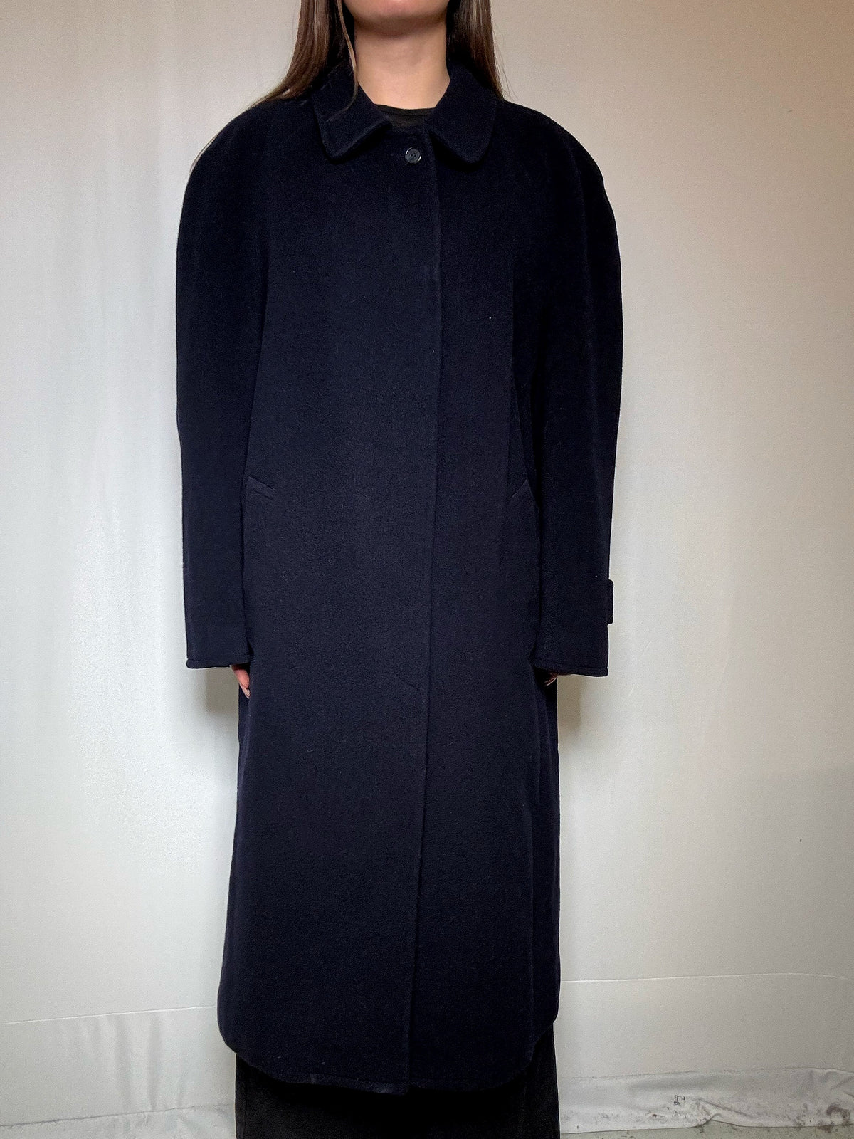 Manteau en laine marine L vintage