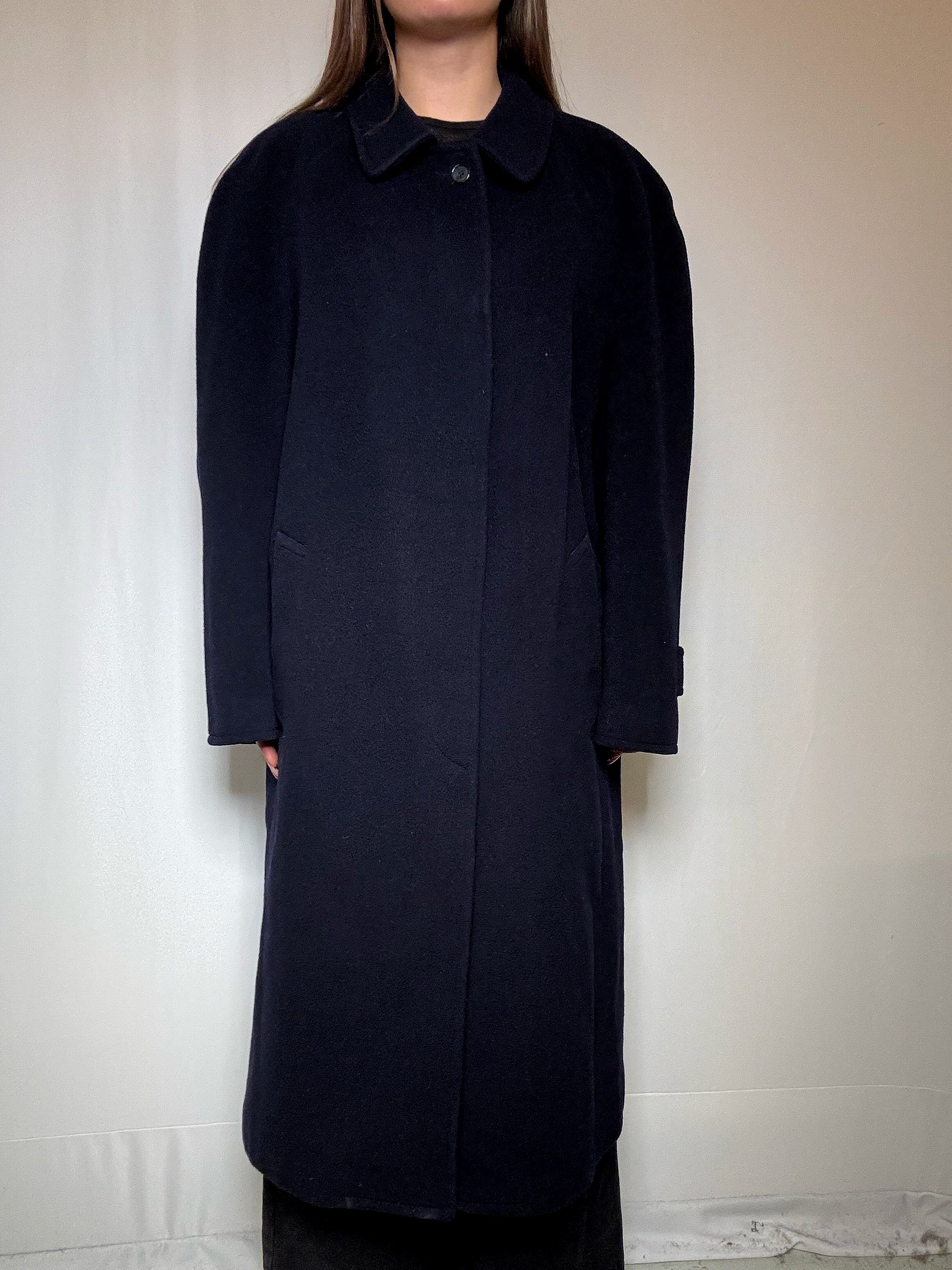Manteau en laine marine L vintage
