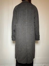 Manteau gris à carreaux L/XL vintage
