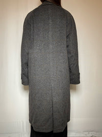 Manteau gris à carreaux L/XL vintage