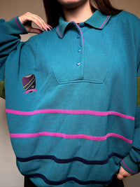 Vintage Adidas Teal Sweatshirt 2XL