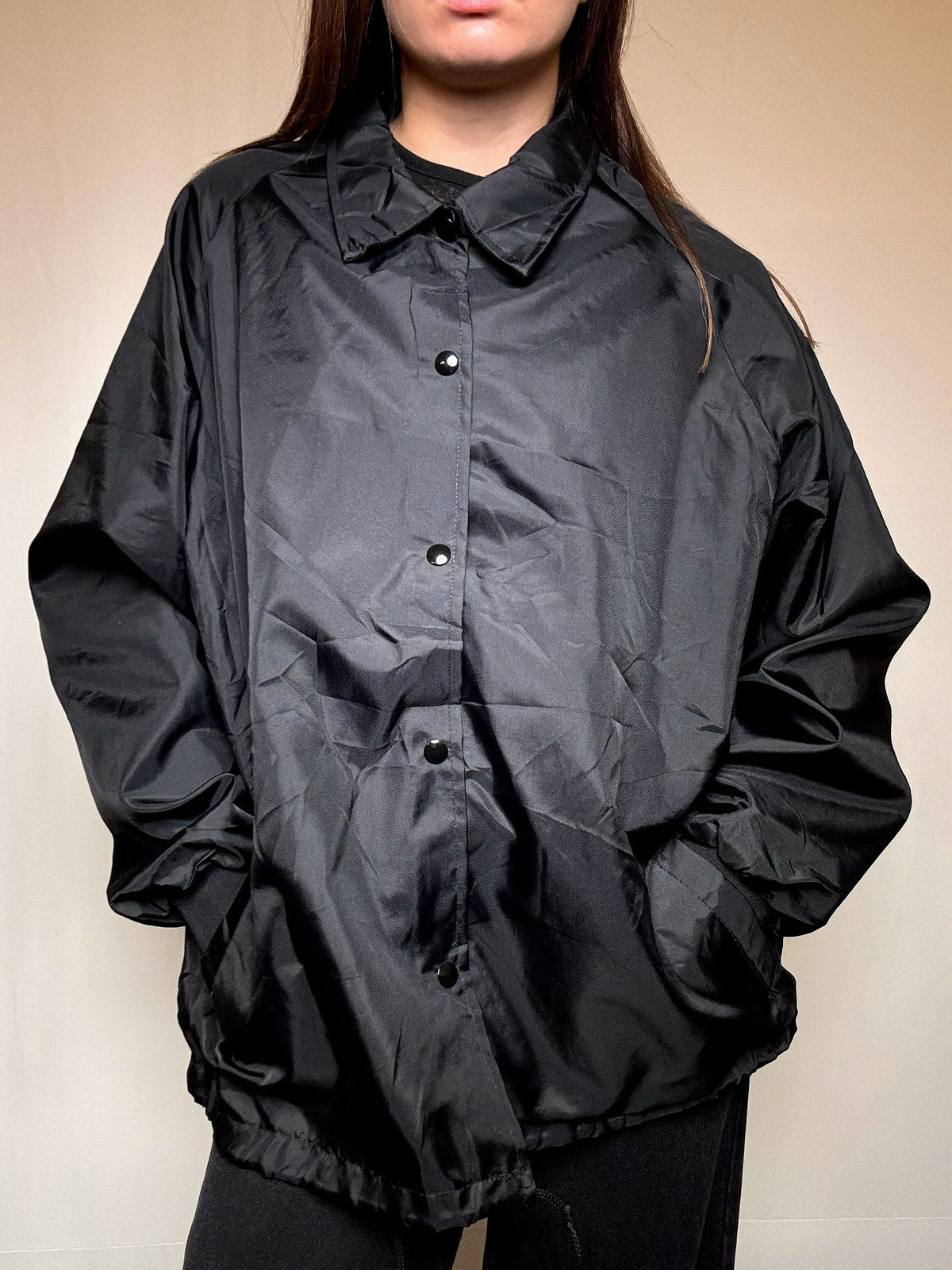 Wintbreaker imprimé noir L vintage