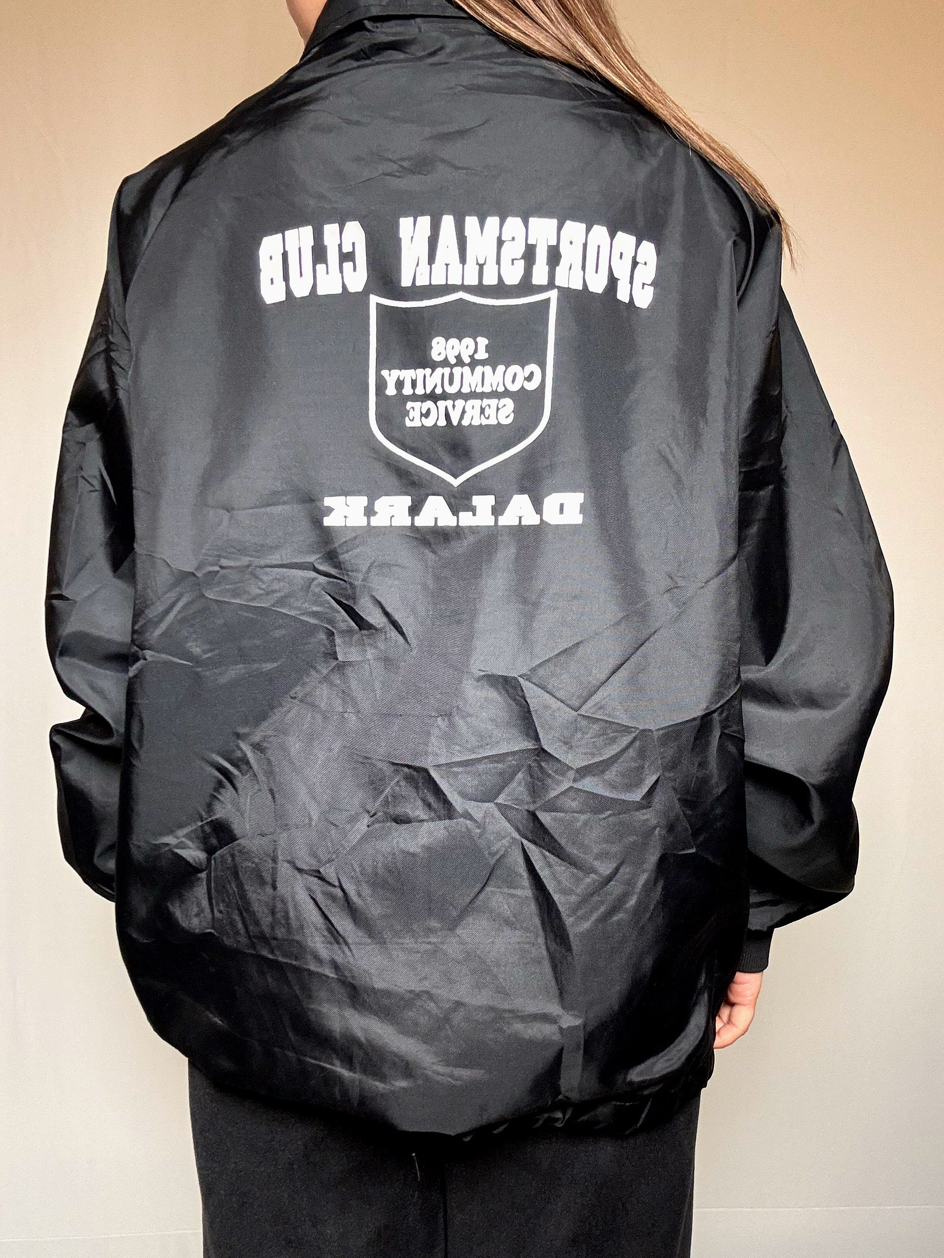 Wintbreaker imprimé noir L vintage