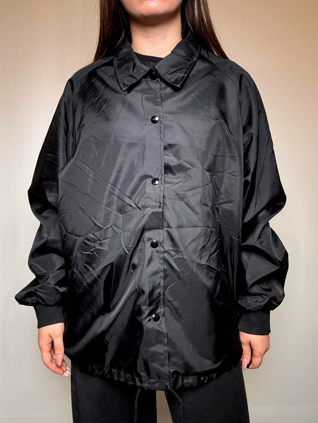 Wintbreaker imprimé noir L vintage