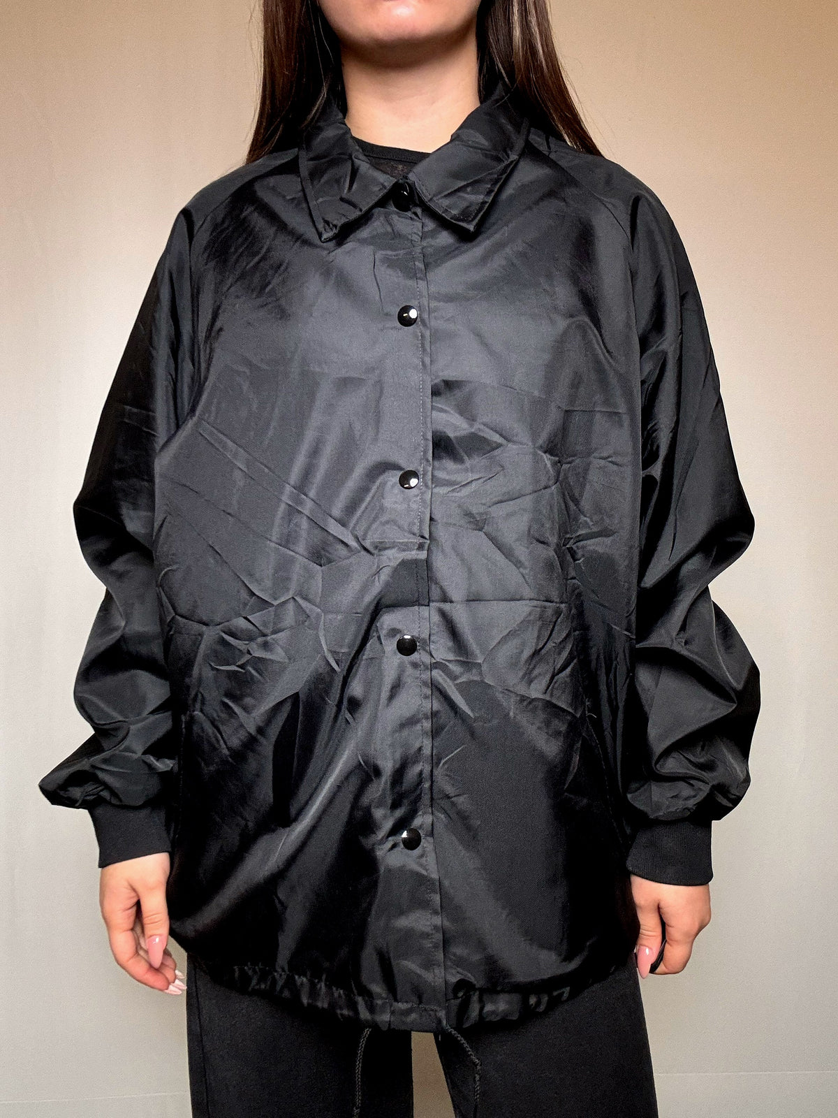 Wintbreaker imprimé noir L vintage