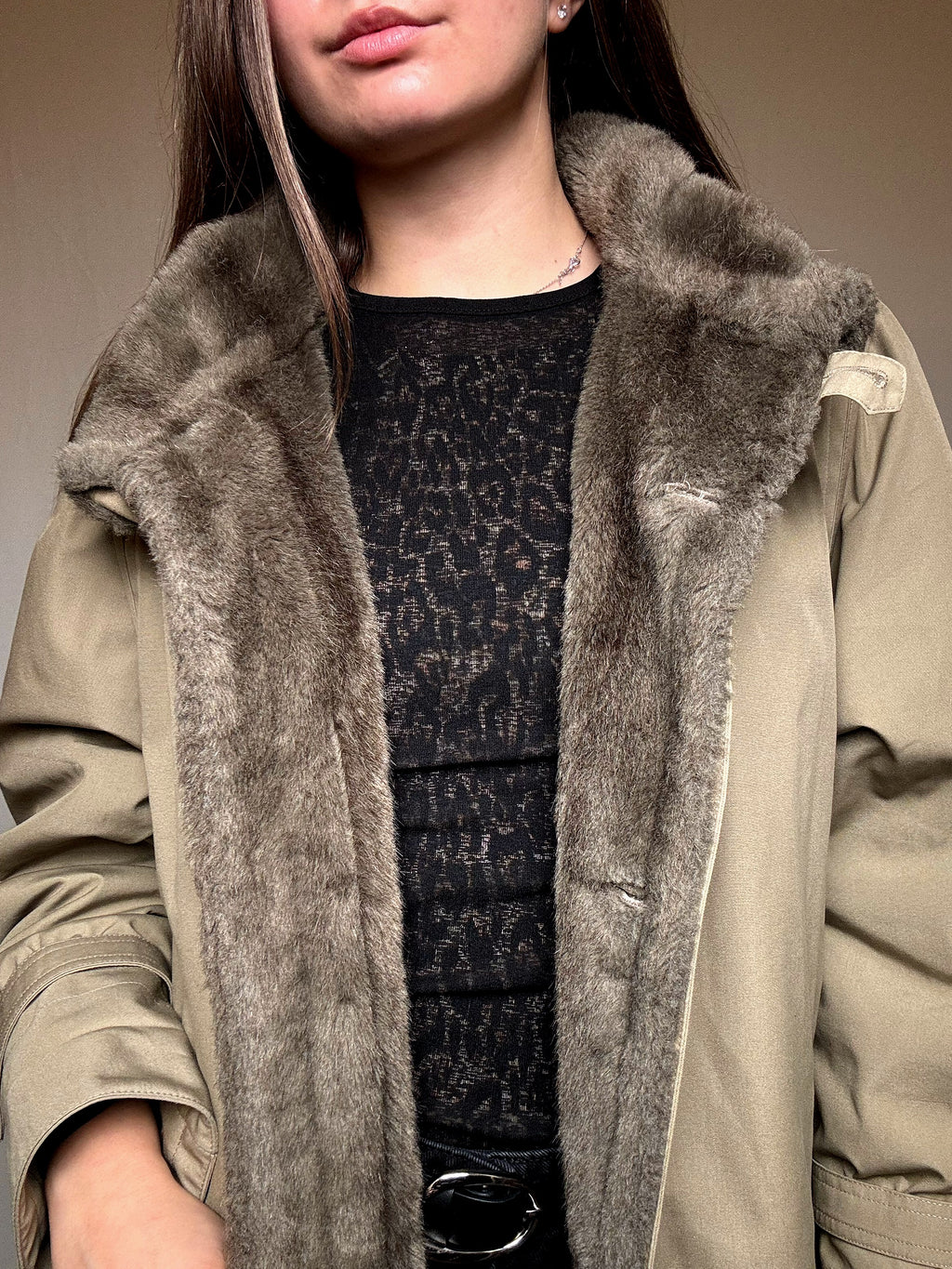 Manteau gris L/XL vintage