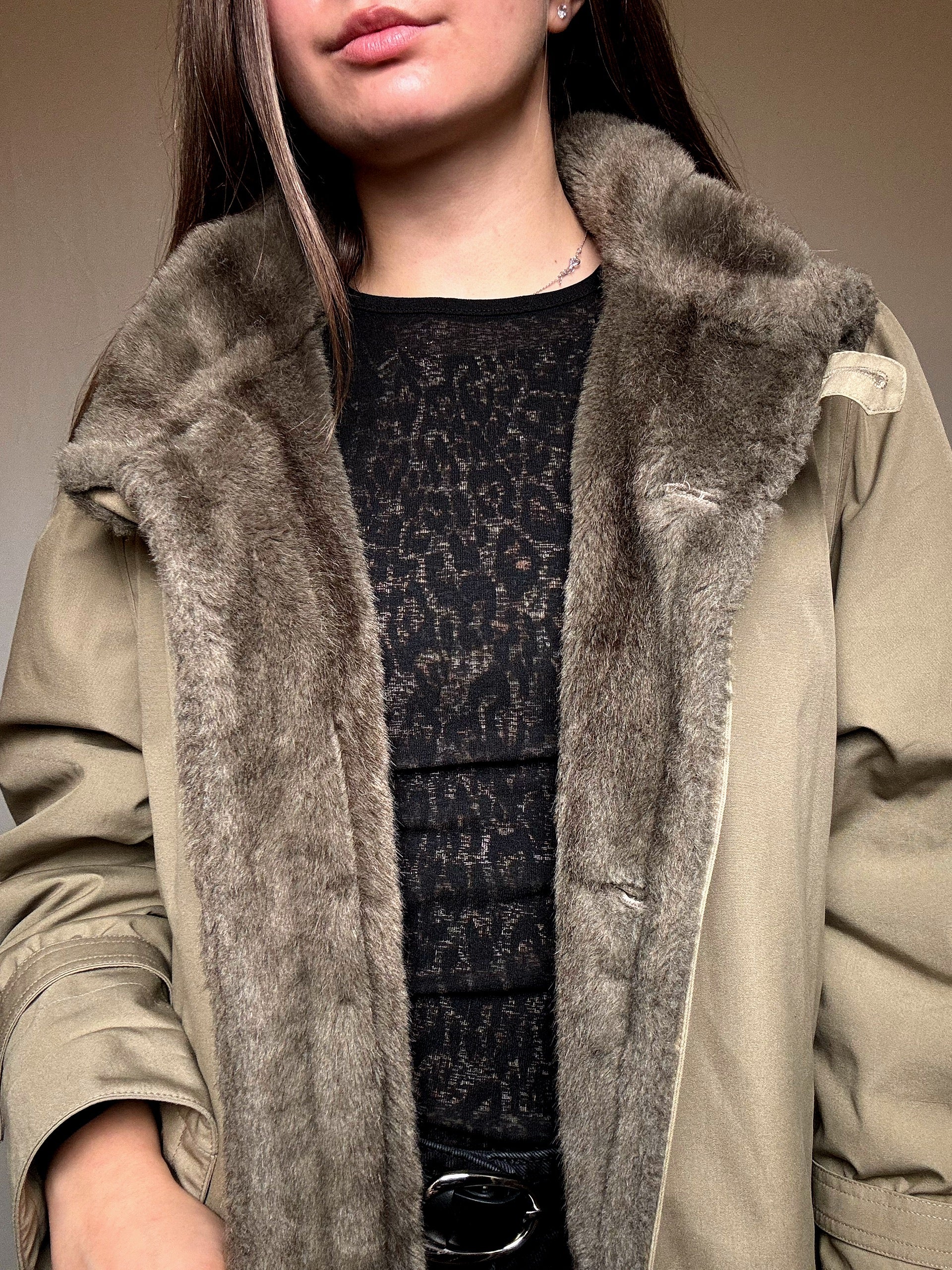 Manteau gris L/XL vintage