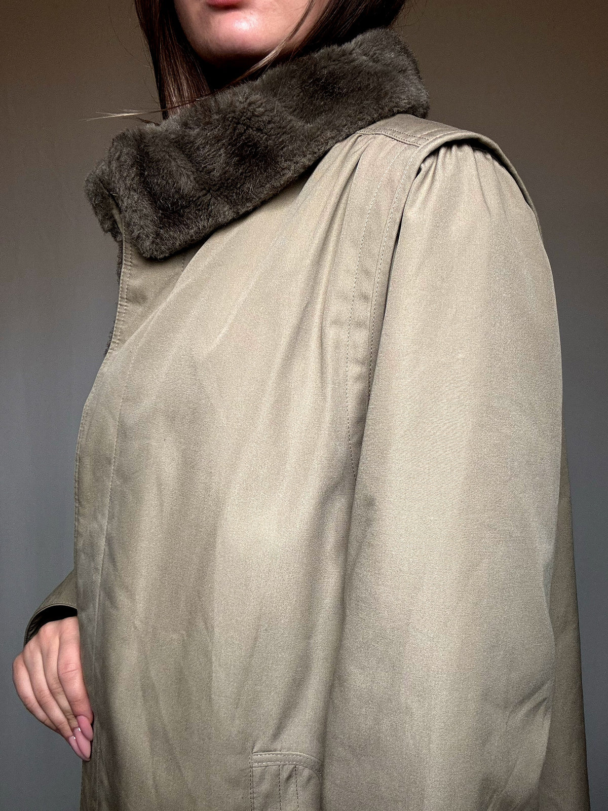 Manteau gris L/XL vintage