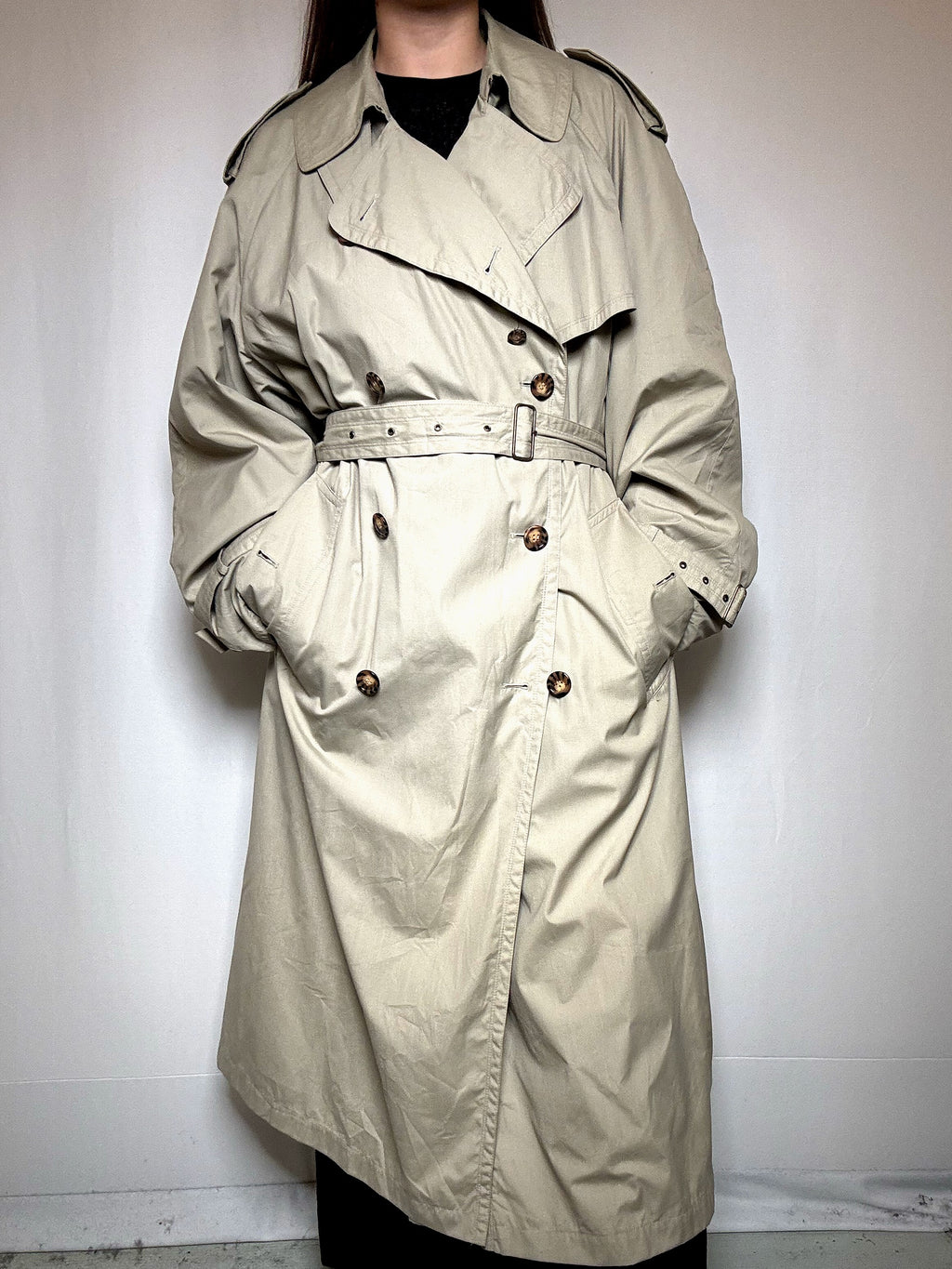 Greige XL Vintage Trenchcoat