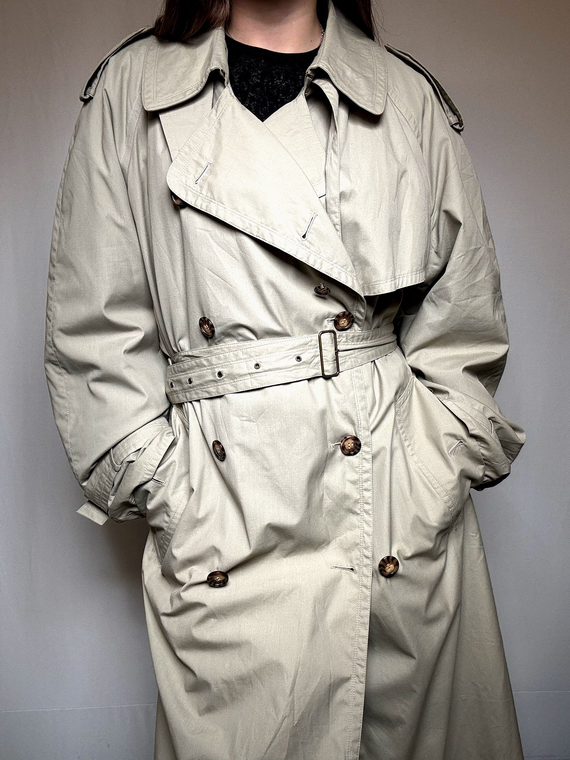 Trench coat greige XL vintage