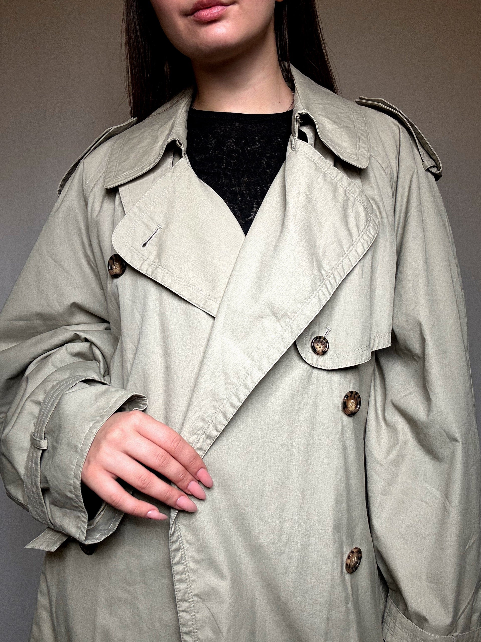 Greige XL Vintage Trenchcoat