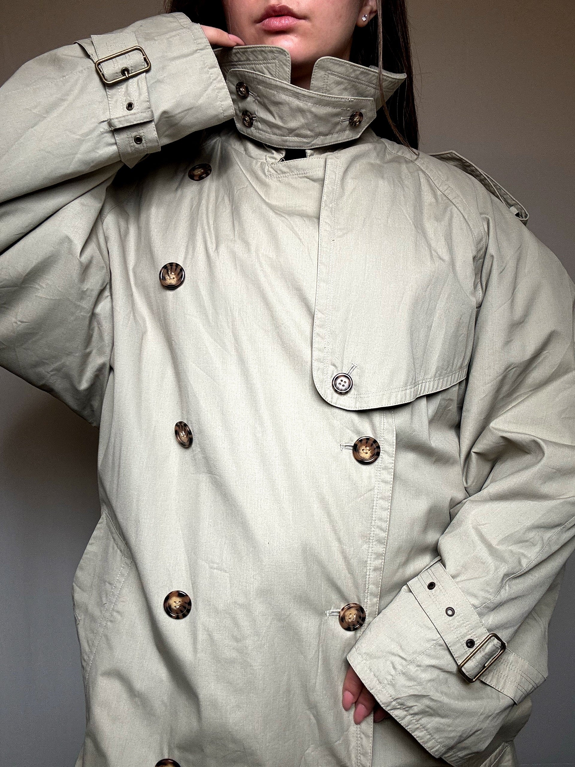Greige XL Vintage Trenchcoat