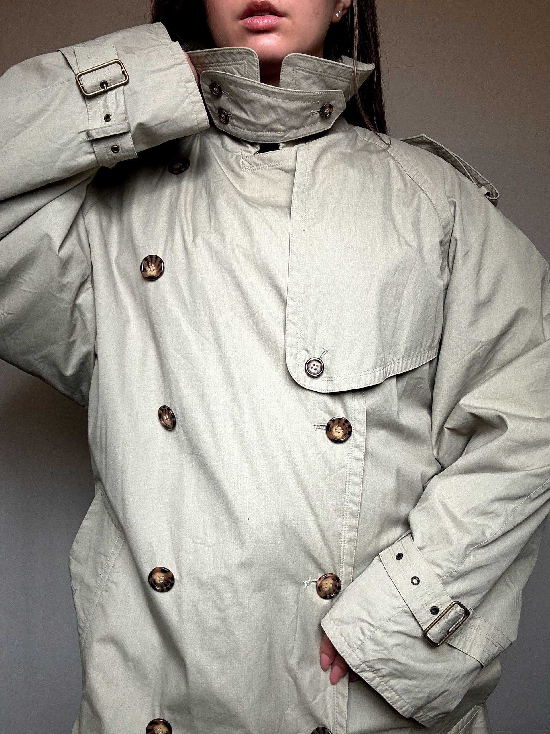 Greige XL Vintage Trenchcoat