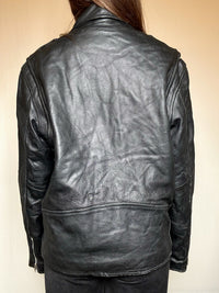 Perfecto en cuir noir 2XL vintage