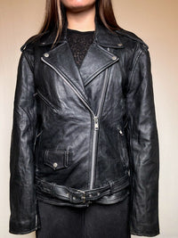 Perfecto en cuir noir 2XL vintage
