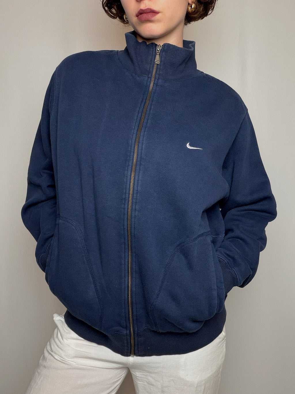 Jacket de sport marine Nike M vintage
