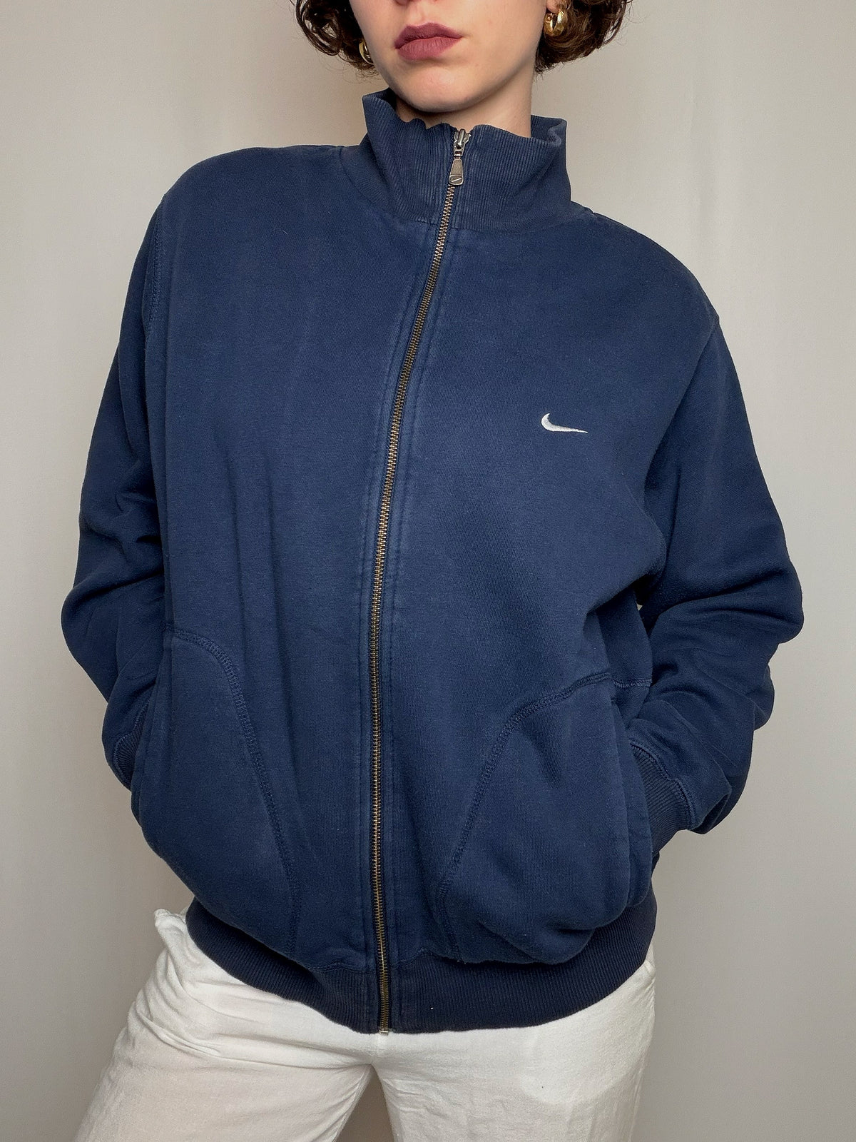 Jacket de sport marine Nike M vintage