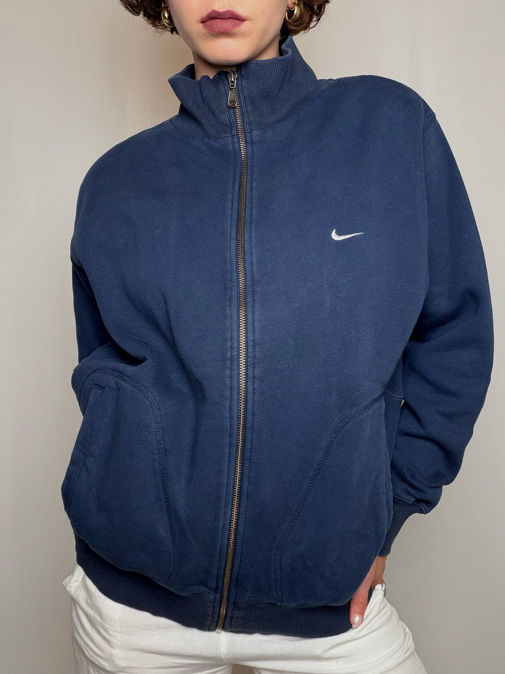 Jacket de sport marine Nike M vintage