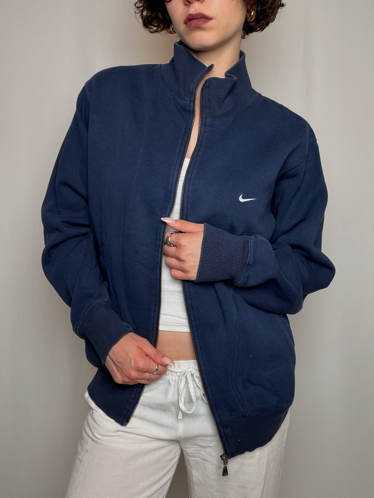 Jacket de sport marine Nike M vintage