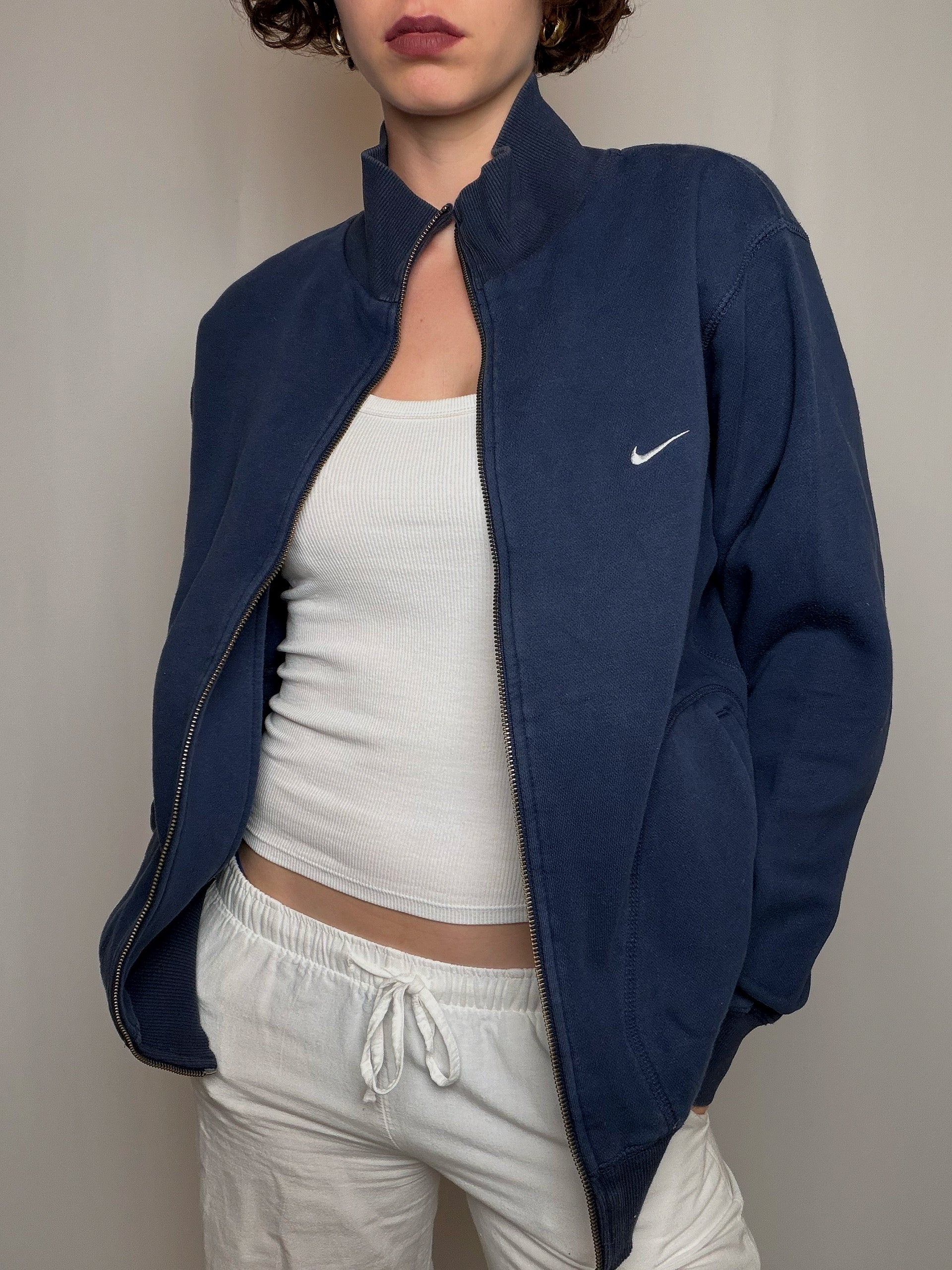 Jacket de sport marine Nike M vintage