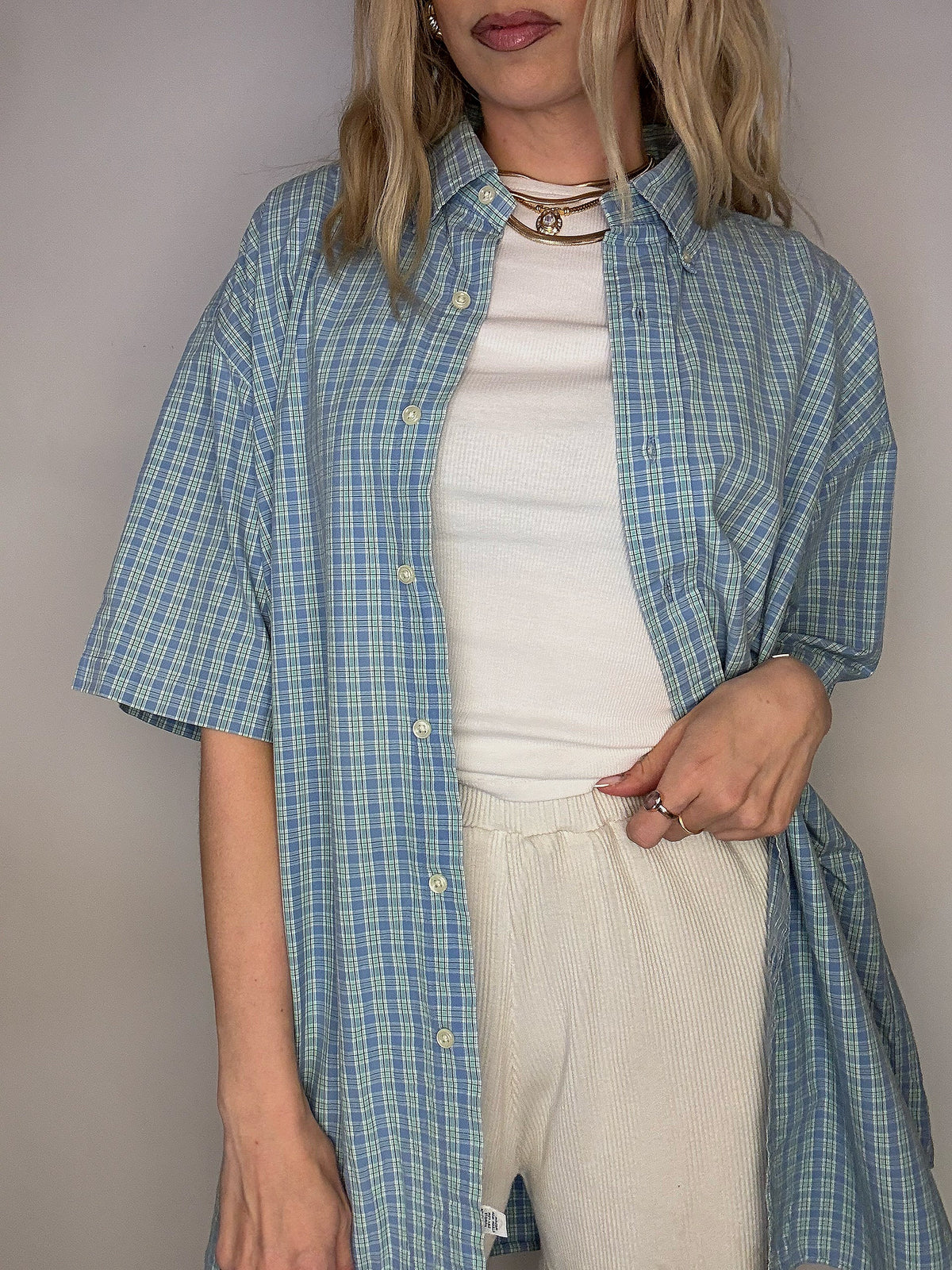 LACOSTE M/L vintage pastel striped shirt 