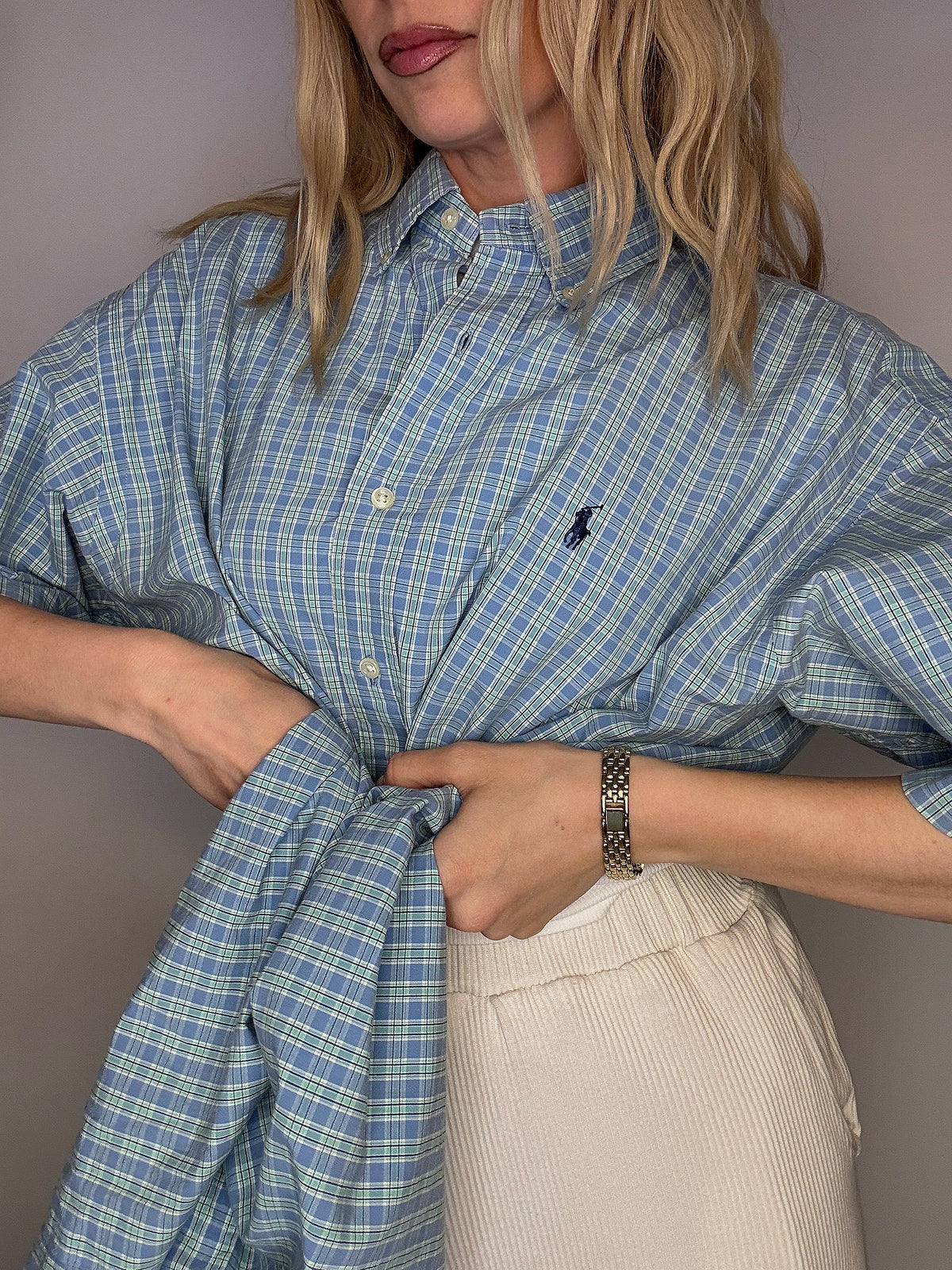 LACOSTE M/L vintage pastel striped shirt 