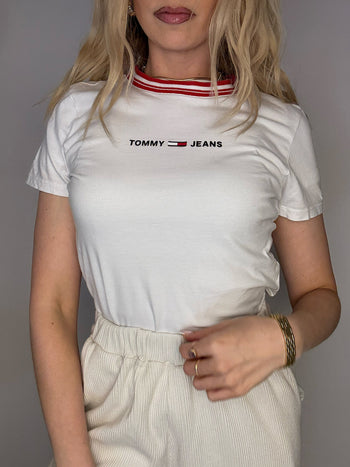 ADIDAS S/M vintage beige long-sleeved crop top