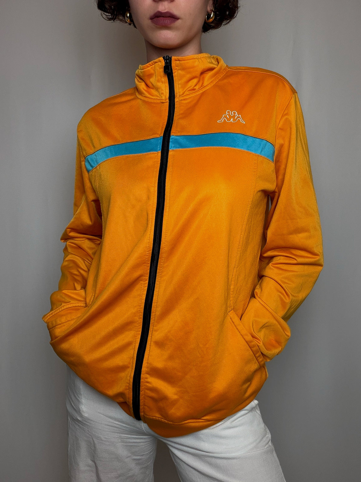 Jacket de sport orange Kappa M/L vintage