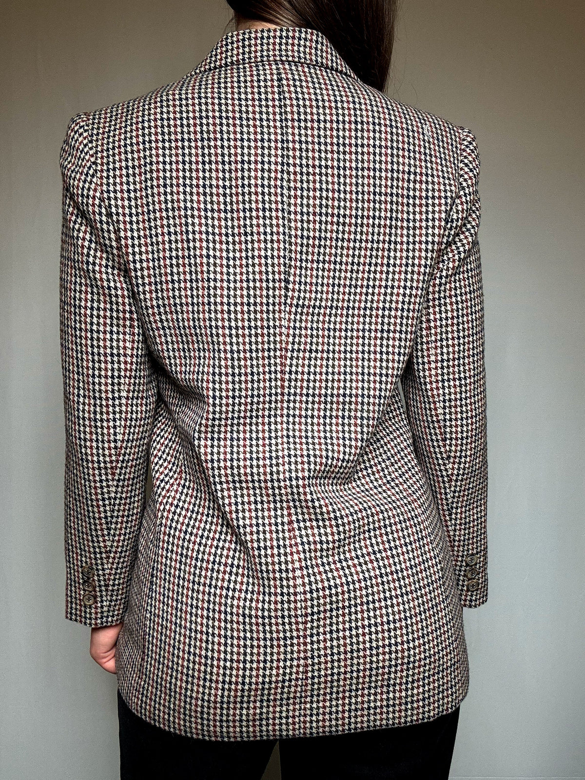 Blazer aus Wolle mit Vintage-Muster
