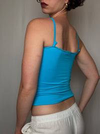 Top turquoise S vintage
