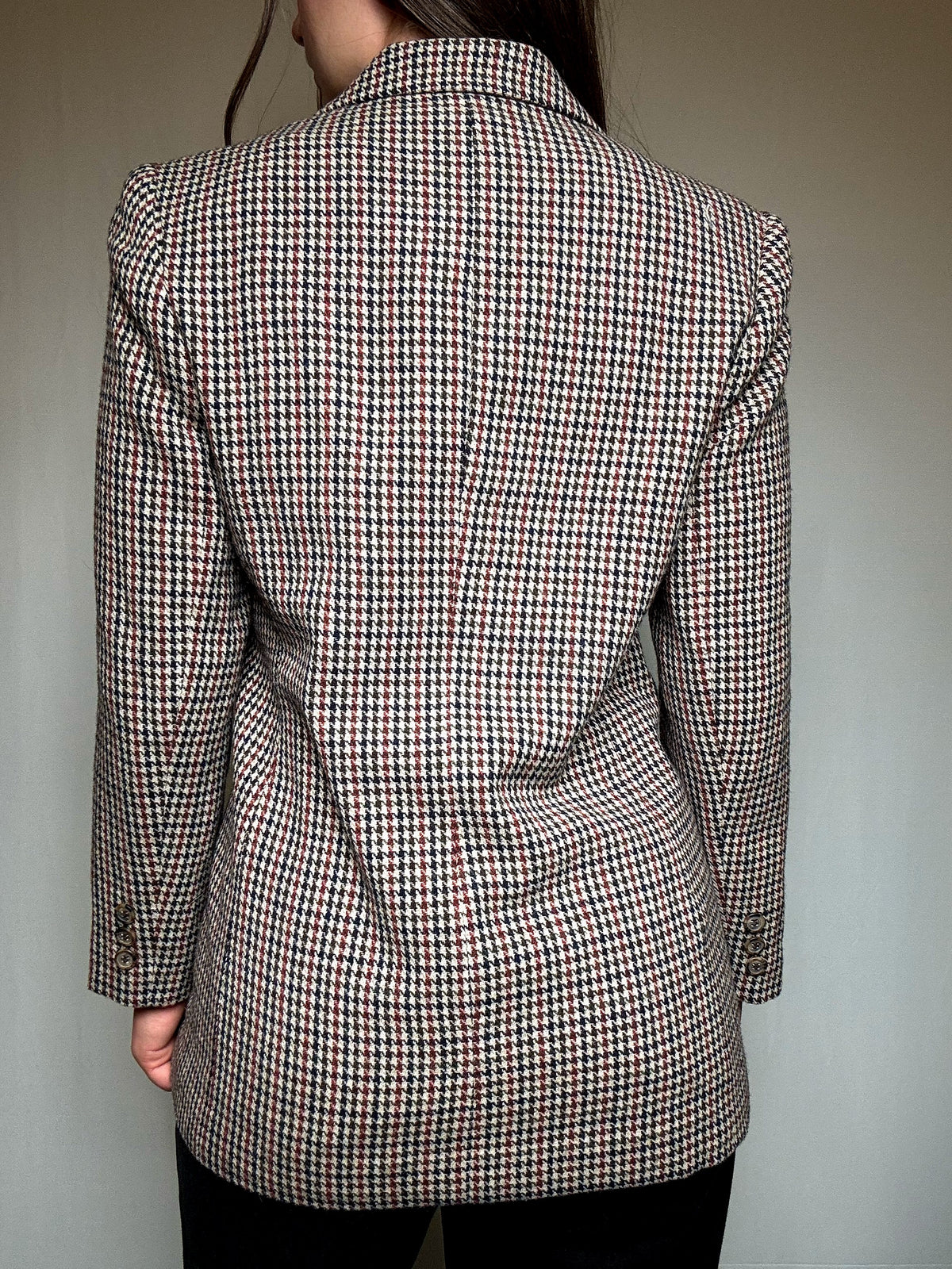 Blazer aus Wolle mit Vintage-Muster