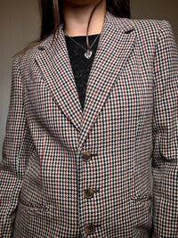 Blazer aus Wolle mit Vintage-Muster