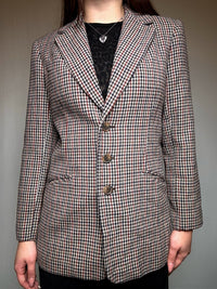 Blazer aus Wolle mit Vintage-Muster