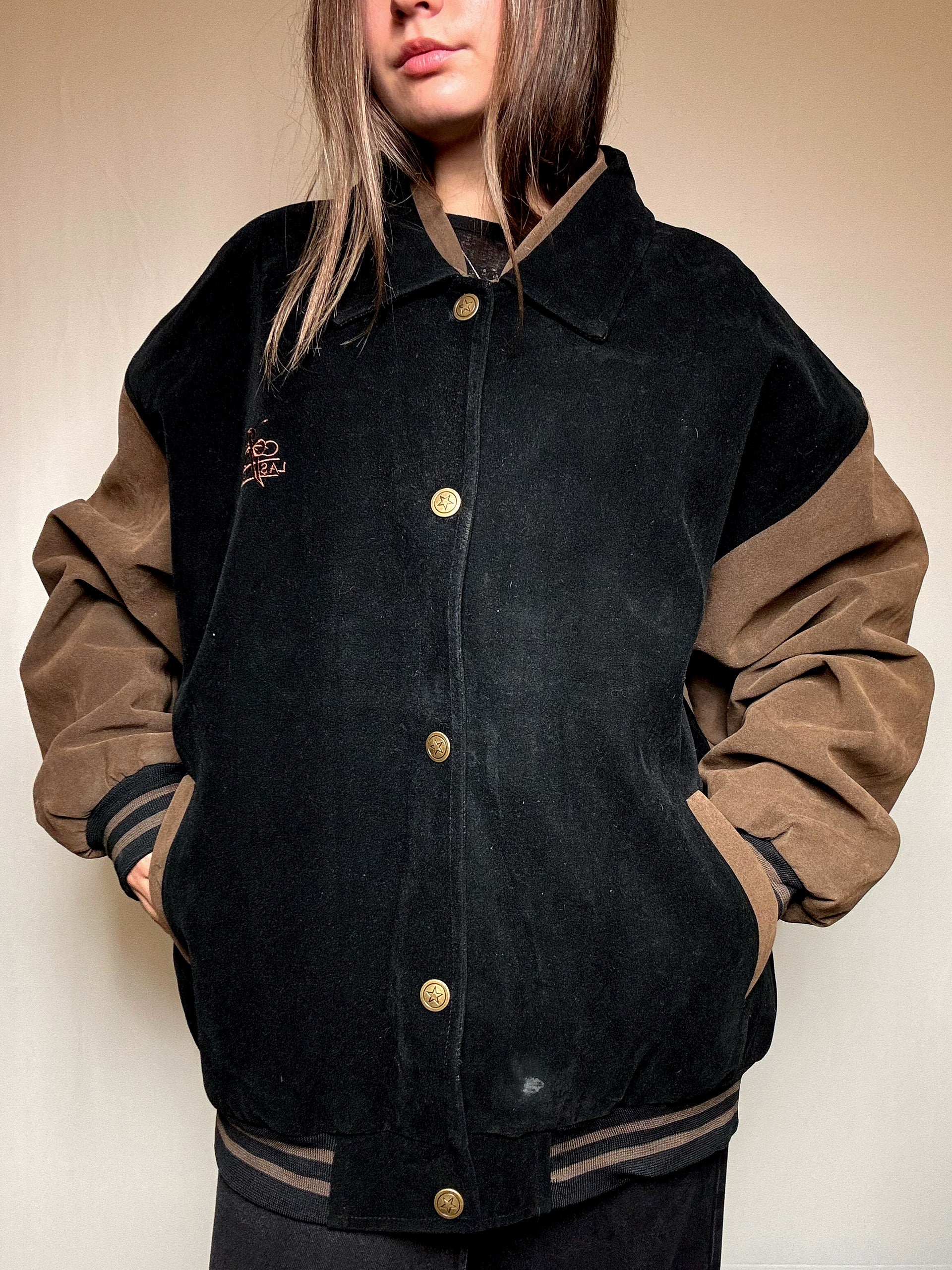 Blouson bicolore XXL vintage